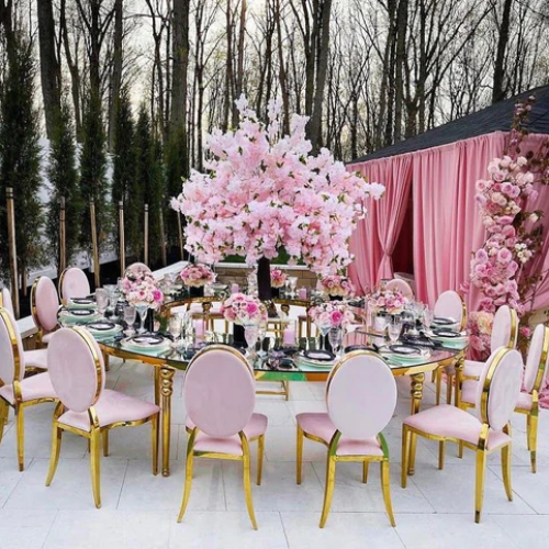 Luxury O Back Cushioned Chair Rentals - Apex Event & Party Rentals Fort Lauderdale