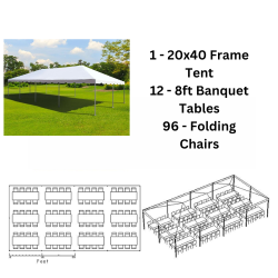 96 Guests Tent Package (20x40)
