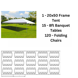 120 Guests Tent Package (20x50)