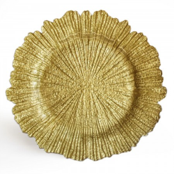 Gold Charger Plate - Reef