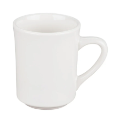 Coffee Cup White 8 oz Stoneware