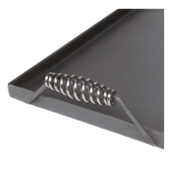 Black Steel Griddle for BBQ Grill 10x22