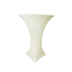 Spandex Cocktail Table Cover - 30in High-Top - Ivory