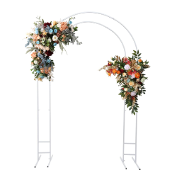 7.2 FT Metal Wedding Arch, Backdrop Stand, White Balloon Arc