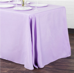 108in x 90in Rectangle Polyester Tablecloth Lavender