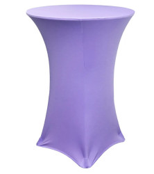 Spandex Cocktail Table Cover - 30in Hi-Top Lavender