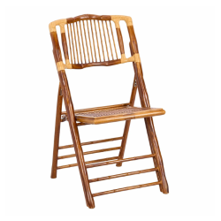 Bamboo Folding Chair with Steel Frame