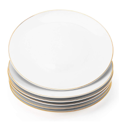 10in Round Gold Lined Dinner Plate
