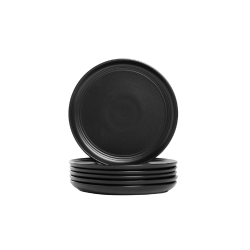 Salad plate Dessert plate Black