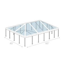 40 x 60 Frame Tent CLEAR