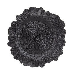 Black Charger Plate - Reef